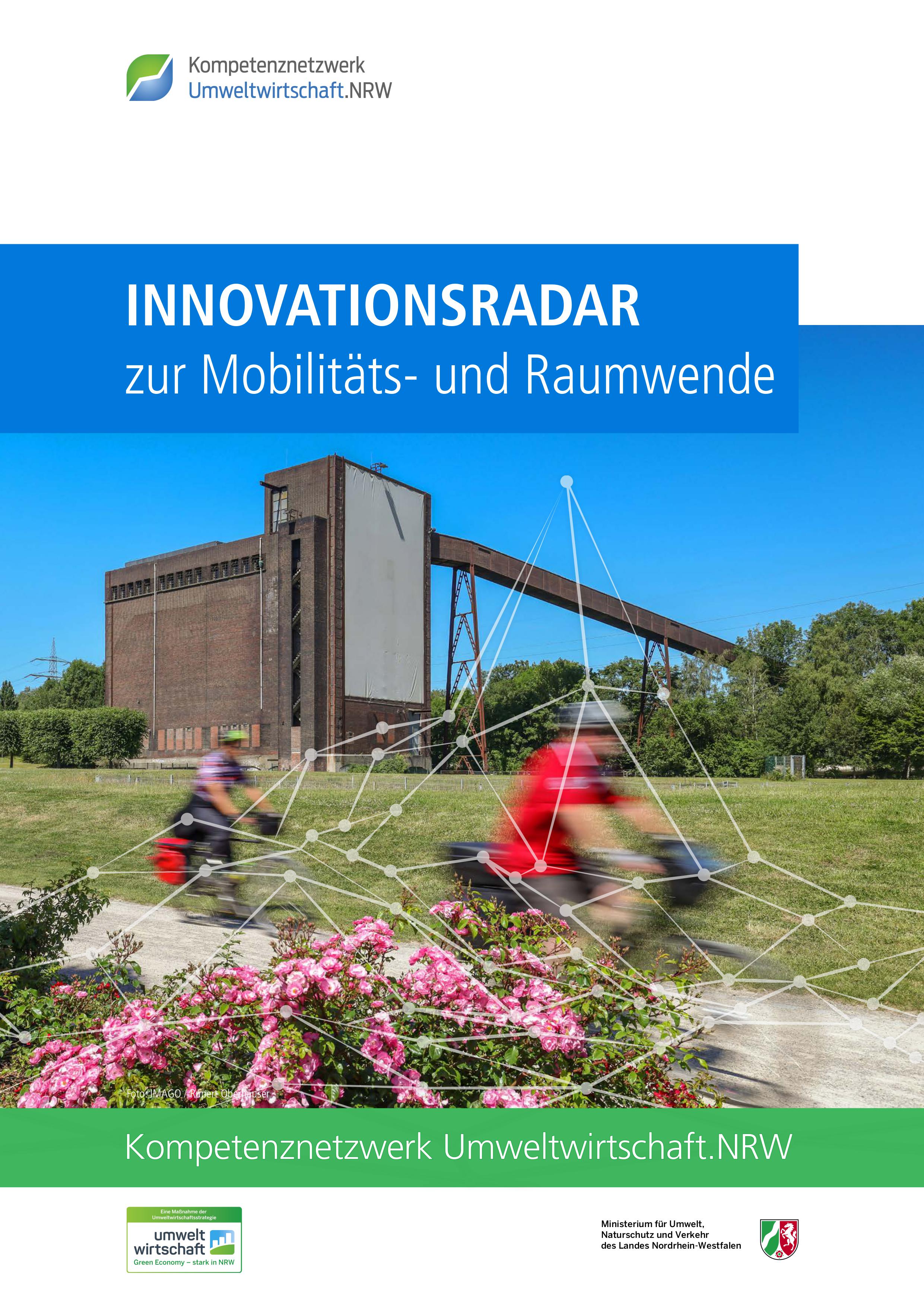 The picture shows the cover of the Innovation Radar on mobility and spatial turnaround 